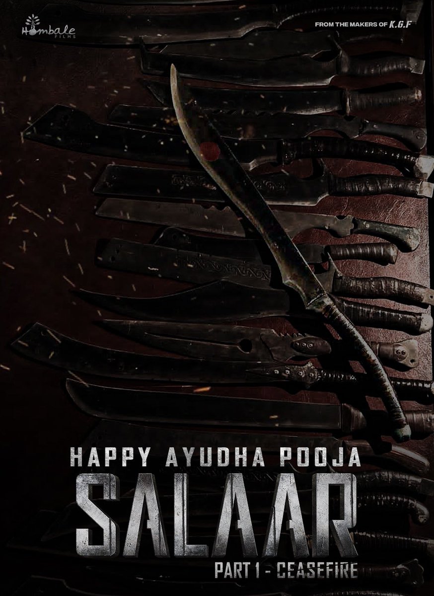 Wishing everyone a happy #AyudhaPooja.

- Team #Salaar