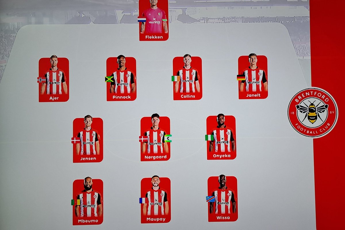 PMASydney's tweet photo. @Jonathan77777  was Saturdays game the first time @BrentfordFC have ever started a game with no players that are listed as English for international representation? https://t.co/3av8t5QDRo