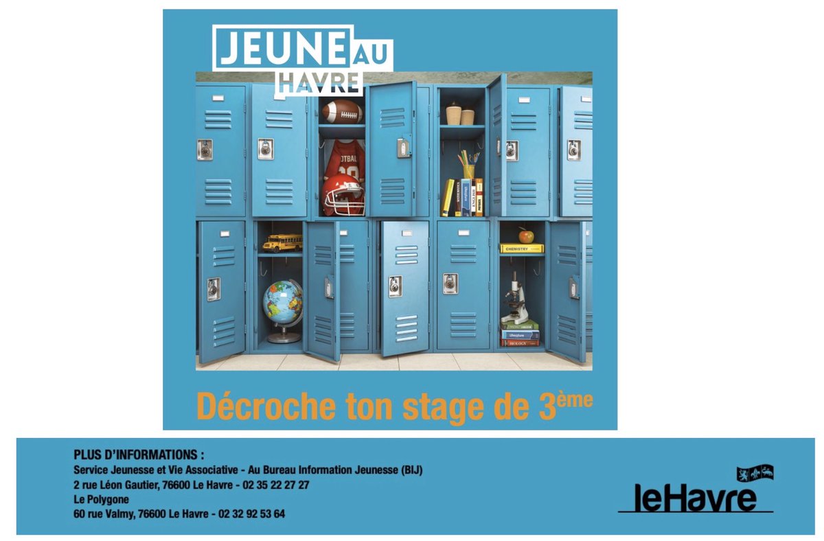 IjcLh76's tweet photo. A destination de nos élèves de 3e et de leurs familles, des informations et quelques pistes départementales et municipales pour les aider dans la recherche du stage d'observation en milieu professionnel programmé la semaine du 12 au 16 février 2024.
https://t.co/WmOgnuLXNg https://t.co/2fSZS2Qux5