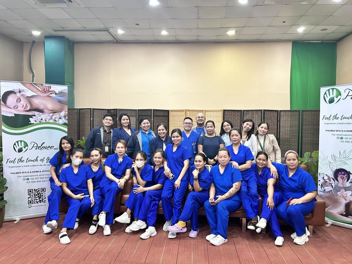 PalmeoSpa's tweet photo. "National Nurses Day: Kneading Gratitude, Easing the Heroes" #Nurses #Wellness #WellnessJourney #Workplace #massageislife #spa #chairmassage #relaxation #makatimed #Healthiswealth 🥳🎊🎉 https://t.co/2OWw6M7uu4