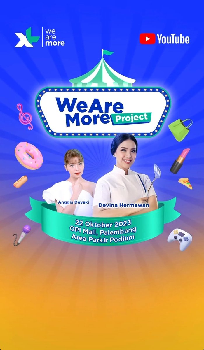 Wah jadi We are More Projectnya XL di Palembang bareng Chef Davina yaa?? #WAMproject2023
#WeAreMore
#XLxKaskusPalembang
<a href="/myXL/">XL</a>