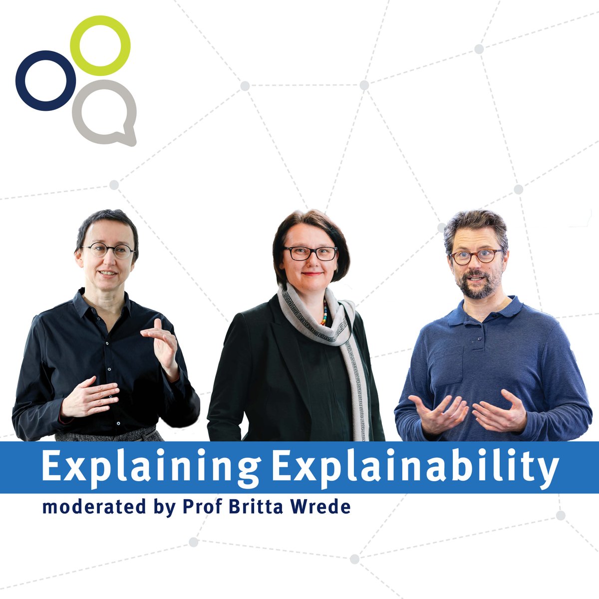 The first episode of our new podcast "Explaining Explainability":
<a href="/wredebritta/">Britta Wrede</a> discusses #explainability from the perspectives of computer science and linguistics with <a href="/trr_318/">TRR 318 Constructing Explainability</a> spokespersons <a href="/pcimiano/">Philipp Cimiano</a> (<a href="/unibielefeld/">Bielefeld University</a>) and Katharina Rohlfing (<a href="/unipb/">Universität Paderborn</a>).

🎧➡trr318.uni-paderborn.de/en/media/podca…
