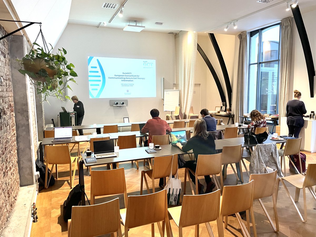 🗣️ Today, we are at the <a href="/EuroGct/">EuroGCT</a> Mid-Project Meeting in 🇧🇪 Brussels.

🧬 A fantastic opportunity to connect with our partners and engage in  discussions about #GeneTherapy and #CellTherapy communication