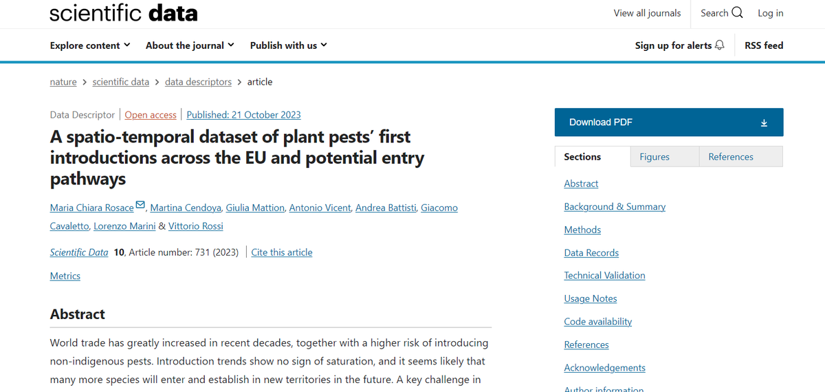 Chiara_spark's tweet photo. I am absolutely thrilled and proud to announce that our manuscript has just been published online in @ScientificData. This is part of our HoPPI project, co-funded by @Plants_EFSA
Thank you to each of you for your contributions and support. 
🔗https://t.co/lD0dsBPy92 https://t.co/p8bHyU9n3S