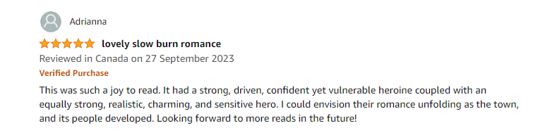 Thank you so much to this reader for reviewing Sugar Rush! 🥰🥰