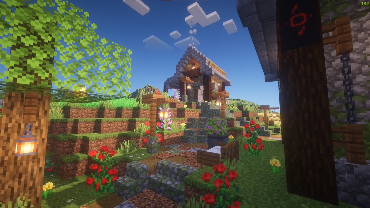 sokoistrying's tweet photo. look at this cute village I built a while ago on our server 😊 https://t.co/HPXPsVHmYS