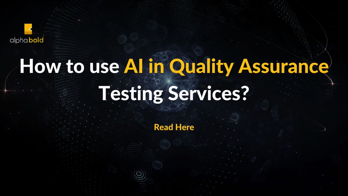 How to use AI in Quality Assurance Testing Services?
🤖#AI #QualityAssurance #TestingServices 🚀📊
Read More: alphaboldtech1.blogspot.com/2023/10/how-to…