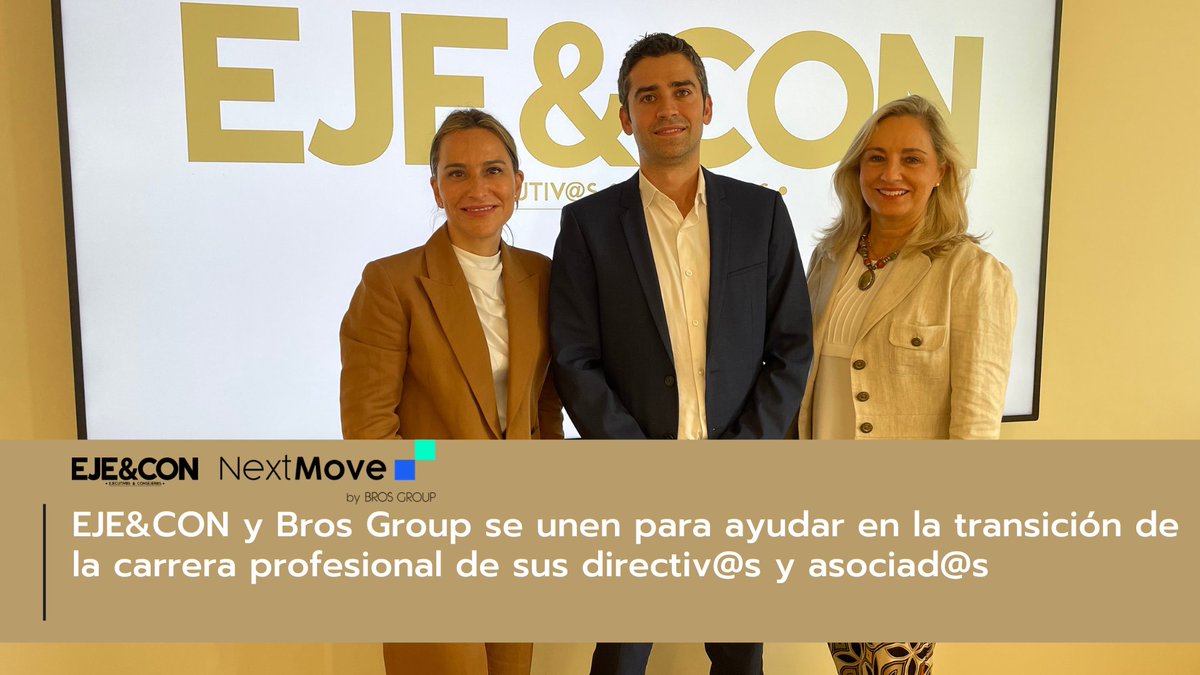🤝La <a href="/AsocEyC/">EJE&CON</a> y <a href="/BrosGroup/">BrosGroup</a> se unen para fortalecer la transición profesional de nuestros asociados. Este acuerdo ofrece acceso a valiosos recursos y contenidos prácticos a través del programa Next Move de Bros Group.ejecon.org/ejecon-y-bros-…