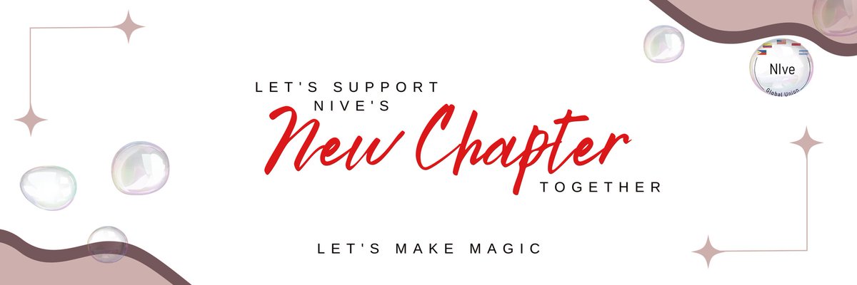 NIve_indonesia's tweet photo. Hello NIverse, this is NIve Global Union. Let's Make Magic for the New Chapter together with NIve. We will have some activities in the future. So, stay tuned.
#NewBeginnings #NewChapter #ChapterM #์ฑํฐ์ #YourStory #OurMelody #NIve #๋๋ธ #NIverse #๋๋ธ์ด์ค #NIveGlobalUnion https://t.co/vUGPhTTqBg