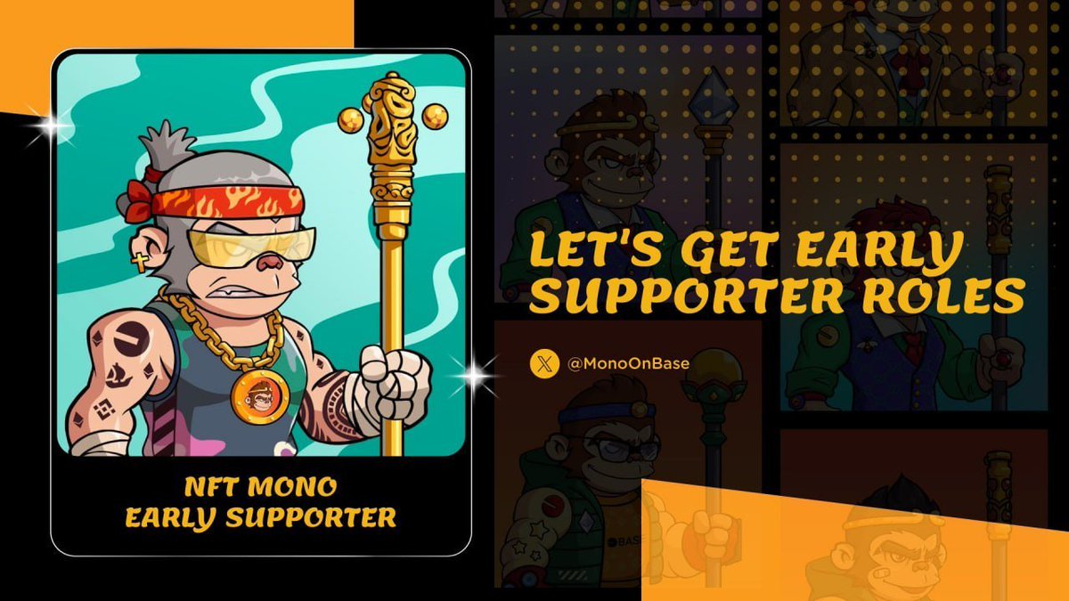 BaseHunter_HT's tweet photo. 🔵@MonoOnBase introduces 'NFT Mono Early Supporter' NFT✨

💎Benefits of owning #NFT:

🎁Receive the Early Supporter role in Mono's Discord.
🎁Stand a chance to receive exclusive airdrops in the near future.

#Base #BaseHunter https://t.co/vmCb3dOfyk