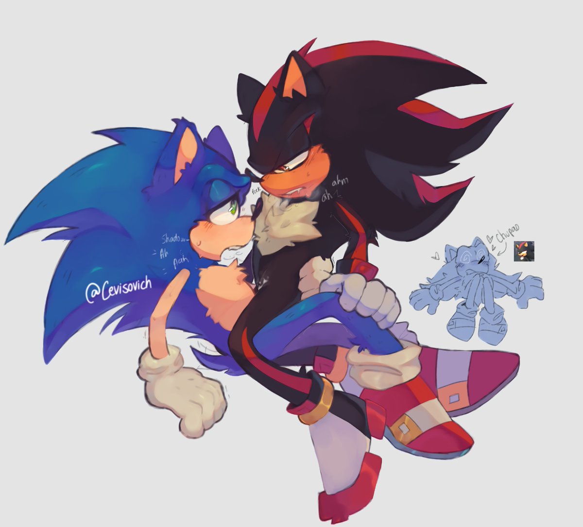 grotesthetic's tweet photo. #sonadow  #Shadonic  #sonicnsfw #nsfwfurryart  #sonic #ShadowTheHedgehog  #sonadowNSFW https://t.co/7K5dw1tbhI