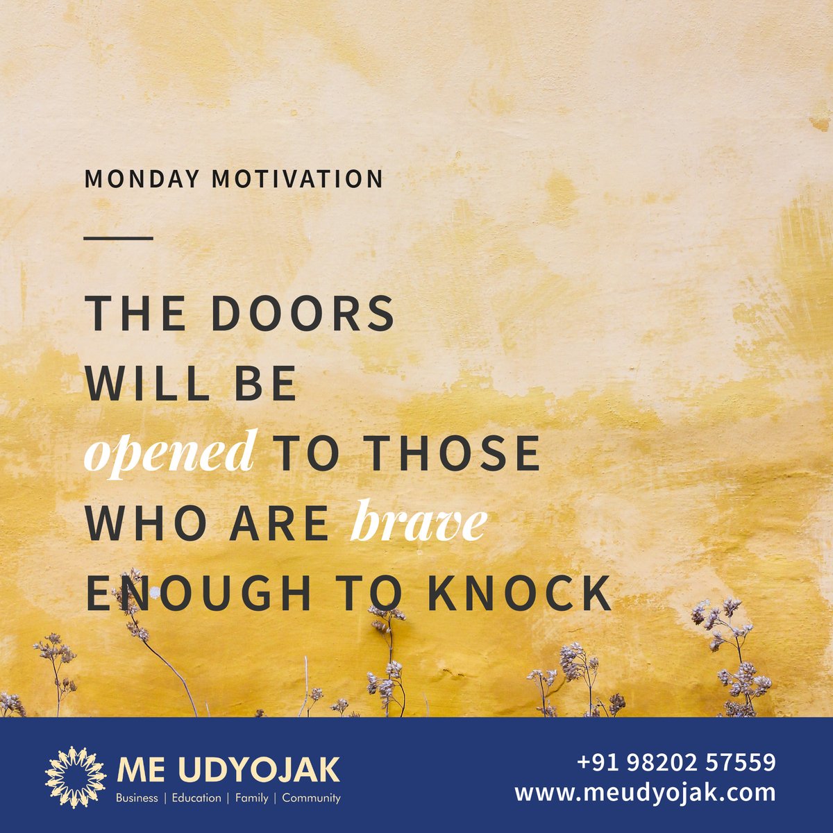 MeUdyojak's tweet photo. #mondaymotivation
𝗞𝗻𝗼𝗰𝗸 𝗮𝘁 𝘁𝗵𝗲 𝗱𝗼𝗼𝗿 𝗼𝗳 𝗼𝗽𝗽𝗼𝗿𝘁𝘂𝗻𝗶𝘁𝗶𝗲𝘀!!
Visit our website and get to know how we can help you as an entrepreneur.
https://t.co/FShG4XYqM8
#businessnetworking #businesspresentation #mondaymotivation #business #meudyojakindia #businessinm https://t.co/iRDGeqOft7