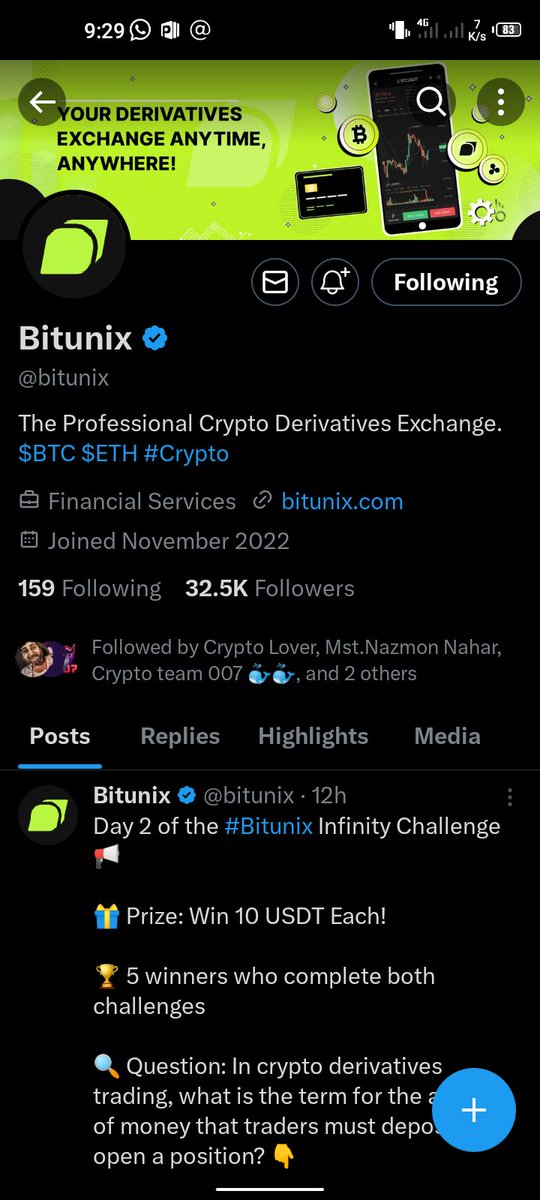 shantoislam2271's tweet image. impressed and good I like the features offered by the team, as a user I feel very comfortable and confident that this project can reach the expected point together❤️🚀

@Mamba1Nonly @HalfMon5 @HudyMarcin

My Answer: PERPETUAL

#BitunixInfinity 

Done 🥳