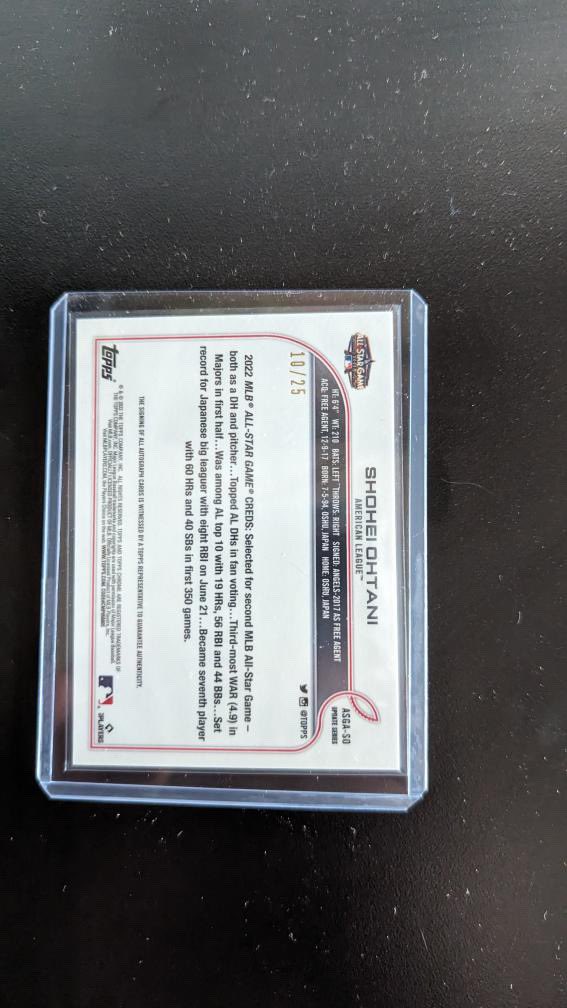 rc_box's tweet photo. Another Ohtani Auto pulled from the RCEB! This one came out of 2022 Topps Chrome Update. Wow!! π/25
Sweet hit Tim P!
#ohtani #rceb #rcexplosionbox #subscriptionbox https://t.co/q5G4NhyI1g