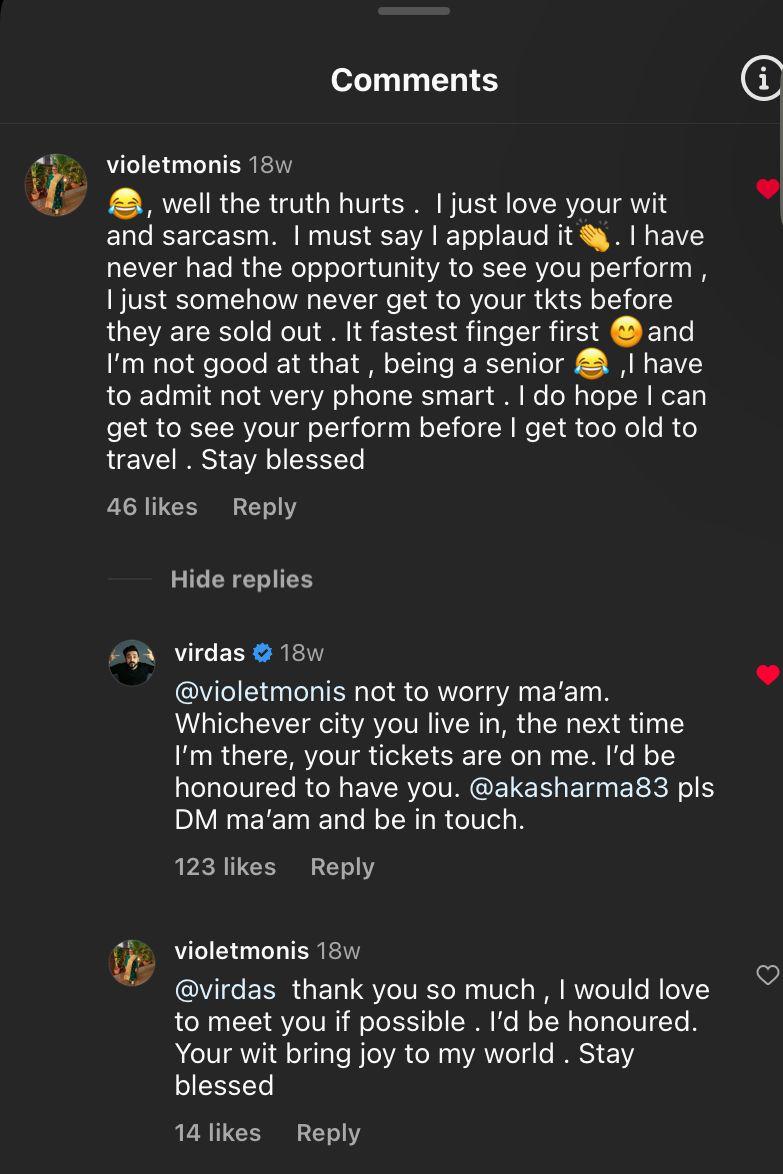 Vir Das tweet media
