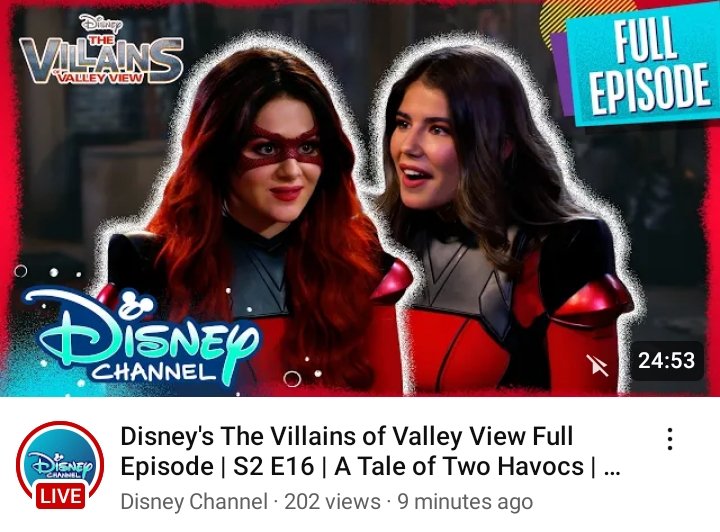 allinonechrista's tweet photo. Disney just posted tonight's episode of #TheVillainsofValleyView on their YouTube channel!! Go watch the episode on YouTube!!!😁 https://t.co/PcCk5Ni2GX