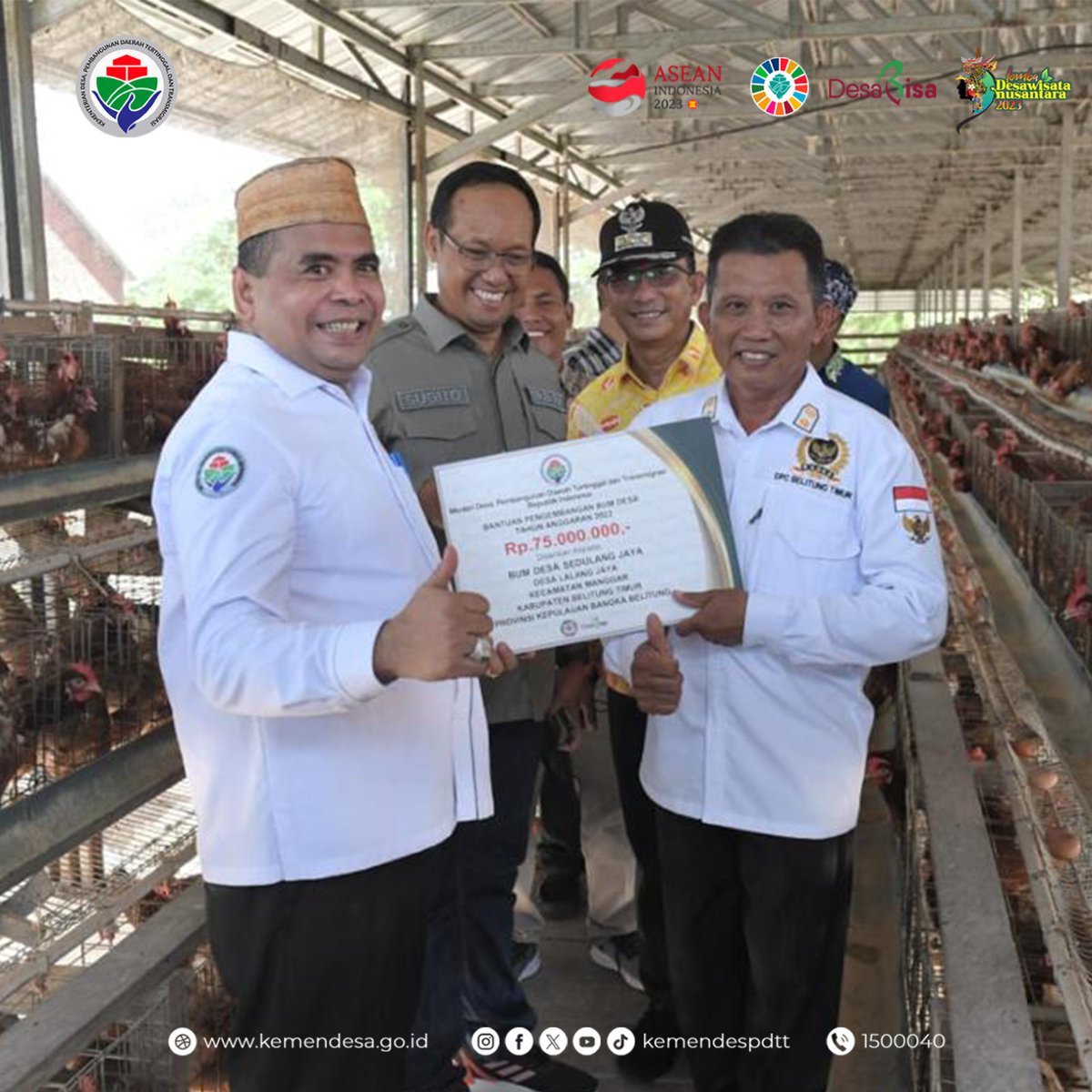 Inovasi perlu terus dilakukan dalam bernagai hal, termasuk dalam mengelola BUM Desa.

Oleh karena itu, Wamendes PDTT Paiman Raharjo mengajak para Kepala Desa (Kades) untuk terus meningkatkan Inovasi dan keterampilannya dalam mengelola potensi unggul BUM Desa.

#KemendesPDTT