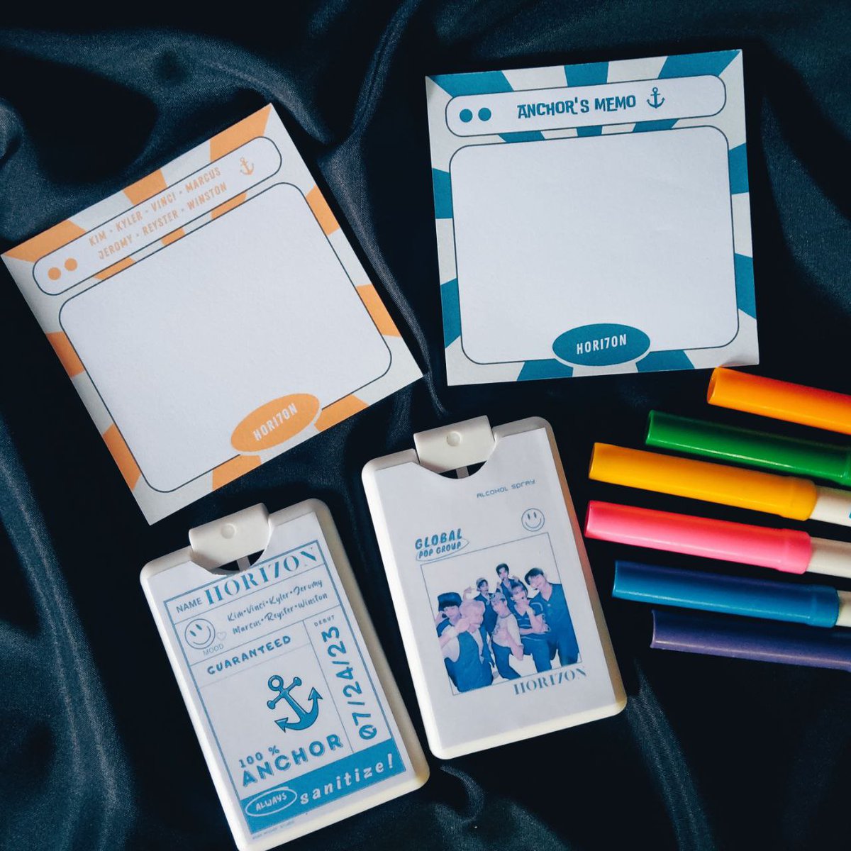 memopads and alcohol spray 💙

#ACScollects
