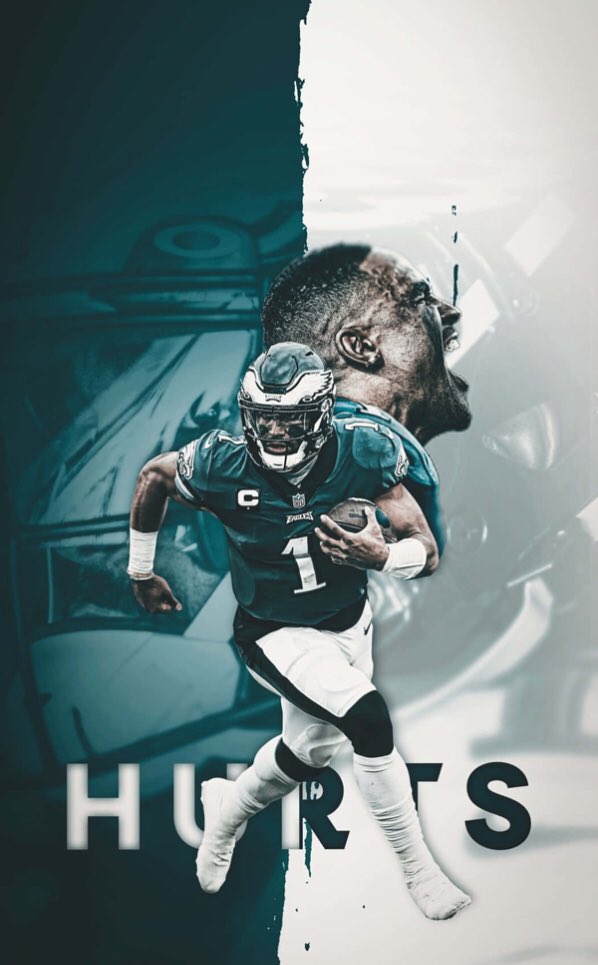wpeppins's tweet photo. Say what you want, but it’s Mr. Hurts to you.  The baddest man in Philly!  #FlyEaglesFly https://t.co/78XFjeoQ9e