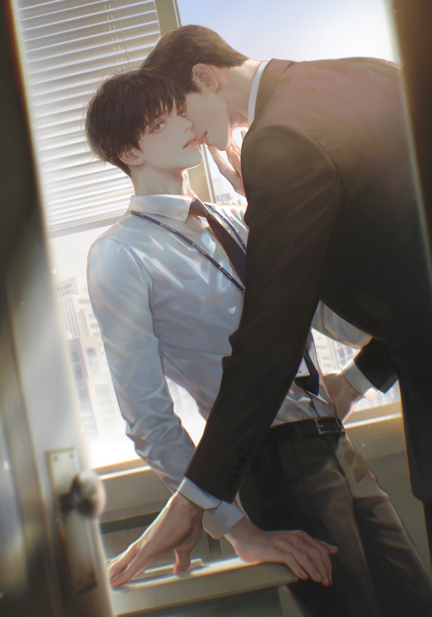 <검사실의 제안> 고화질 표지입니다 :) 셀바님께서 정말 아름답게 그려주셨어요 ㅠㅠ 원래 채하 이름 후보가 여러개여서 소설을 쓰는 내내 선택을 하지 못하고 계속 바꿨었는데 표지 보자마자 이건 채하다, 싶어서 바로 이채하로 변경했습니다🥰