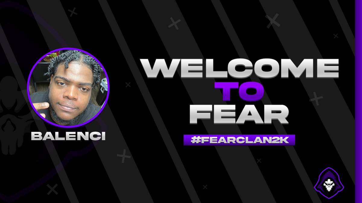 FearClan2k's tweet photo. Welcome to Fear 💜🖤 @FearTylahh 
(WE ARE BACK AND RECRUITING!! 🔥) 
@Ruphi__ @Zumontx  @DomedSold https://t.co/qiq9k3HNHw