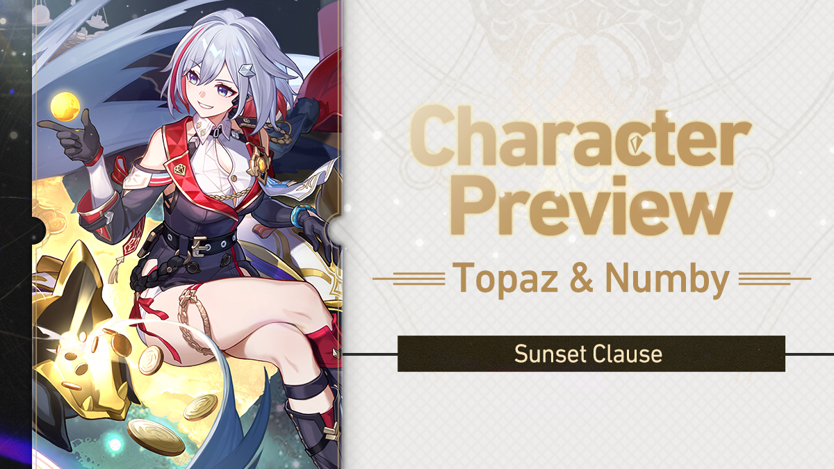 honkaistarrail's tweet photo. Character Preview-Topaz &amp; Numby

"Money is a means, not an end. Work should make you happy... That's the most fundamental principle."
Hey, Trailblazers! Today we have the character preview for Topaz &amp; Numby!

Learn More: https://t.co/Tdfz9v2Fer

#HonkaiStarRail #StarRail https://t.co/O2jzU35Rla
