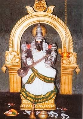 labstamil's tweet photo. Koothanoor in Thiruvarur District is named after poet Ottakoothar - the court poet to many Chola kings.

According to legend, a dumb Ottakoothar was blessed by Saraswathi Devi at Koothanoor, who made him speak not just words, but poetry.

In my visits to this temple, I've seen even local Ms with taqiyahs bringing their kids with learning difficulties to do Aksharabhyasam at this temple. It works.

My own family member who had an average academic record became an exceptional performer after sincerely praying to Saraswathi and receiving her blessings.

Koothanoor Saraswathi is a deity whose abundance of blessings knows no bounds! 

Happy Saraswathi Pooja, may she bless us all🕉🙏