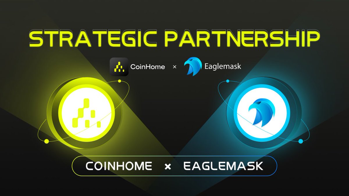 CoinHomePro's tweet photo. Exciting news! 🎉 #CoinHome is thrilled to announce a strategic partnership with @EagleMaskLabs. 🤝

Introducing #EagleMask wallet, an entirely decentralized full-chain MPC wallet that prioritizes asset security. It's not just user-friendly for novices, but also powerful and fully compatible with the whole chain.🚀

Stay tuned for more updates! 🌐