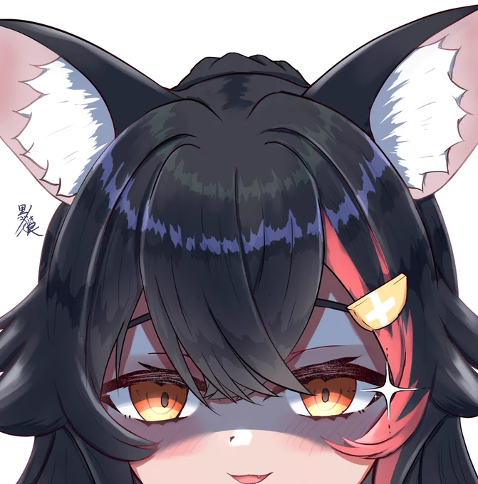 #みおーん絵  ミオしゃはえものをとらえた!
