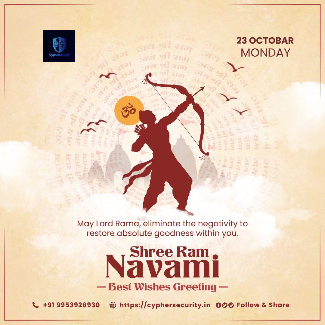 cyphersecurity_'s tweet image. Happy Ram Navami 🥰❤️
.
.

#hack #coding #codmobile #codinglife #python #programmer #procreate #hack #hacks #lifecoach #ai