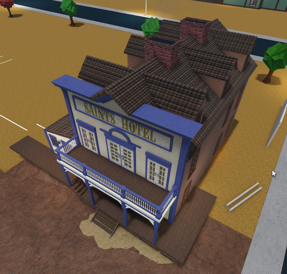 Red dead redemption Valentine hotel remake #bloxburg #ROBLOX