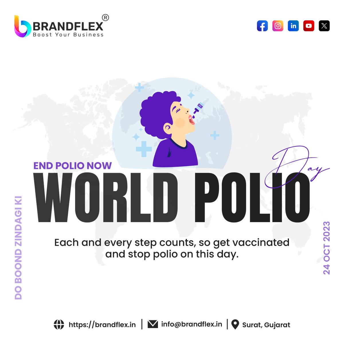 World Polio Day is commemorated on 24 October every year. Polio is a highly contagious disease caused by the polio virus.
#polio #endpolionow #covid #rotary #vaccine #rotaryinternational #worldpolioday #vaccineswork #health #vaccines #medicine #polioplus #rotaryfoundation