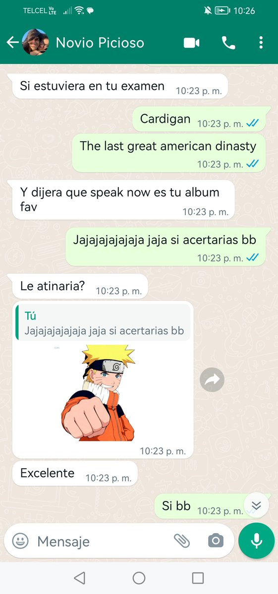 erikasernat's tweet photo. Le dije a mi novio que para mi cumpleaños iba a hacer una competencia de quien me conocía mejor, y ya se puso a estudiar jajajaja https://t.co/nSTWZBxYRZ