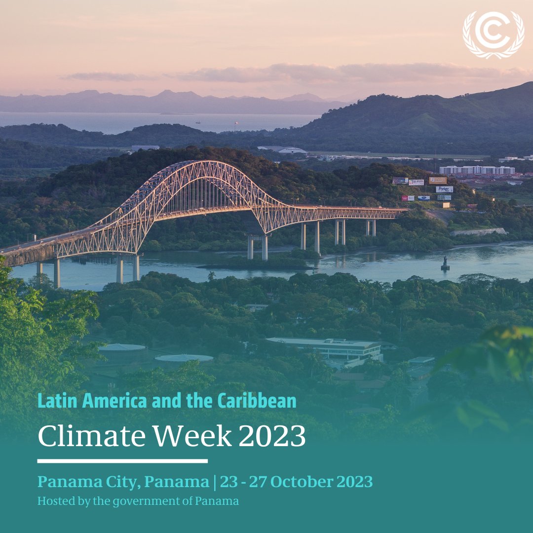 The Latin America and the Caribbean Climate Week starts today in Panama City with discussions on emission cuts and climate crisis adaptation.

Check #ClimateWeekLAC’s UNEP side events here: unep.org/events/confere…