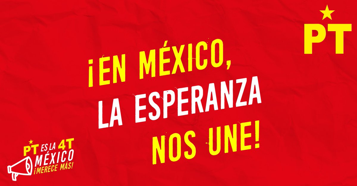 En México, la esperanza de una sociedad igualitaria nos une, ¡Excelente inicio de semana! #MéxicoMereceMÁS #PTesla4T #FelizLunes