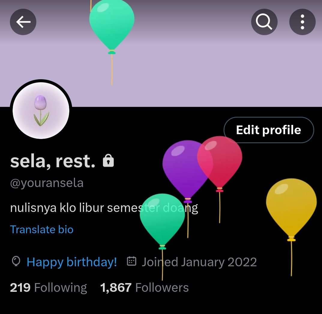 rikues balon warna lilac dong melon