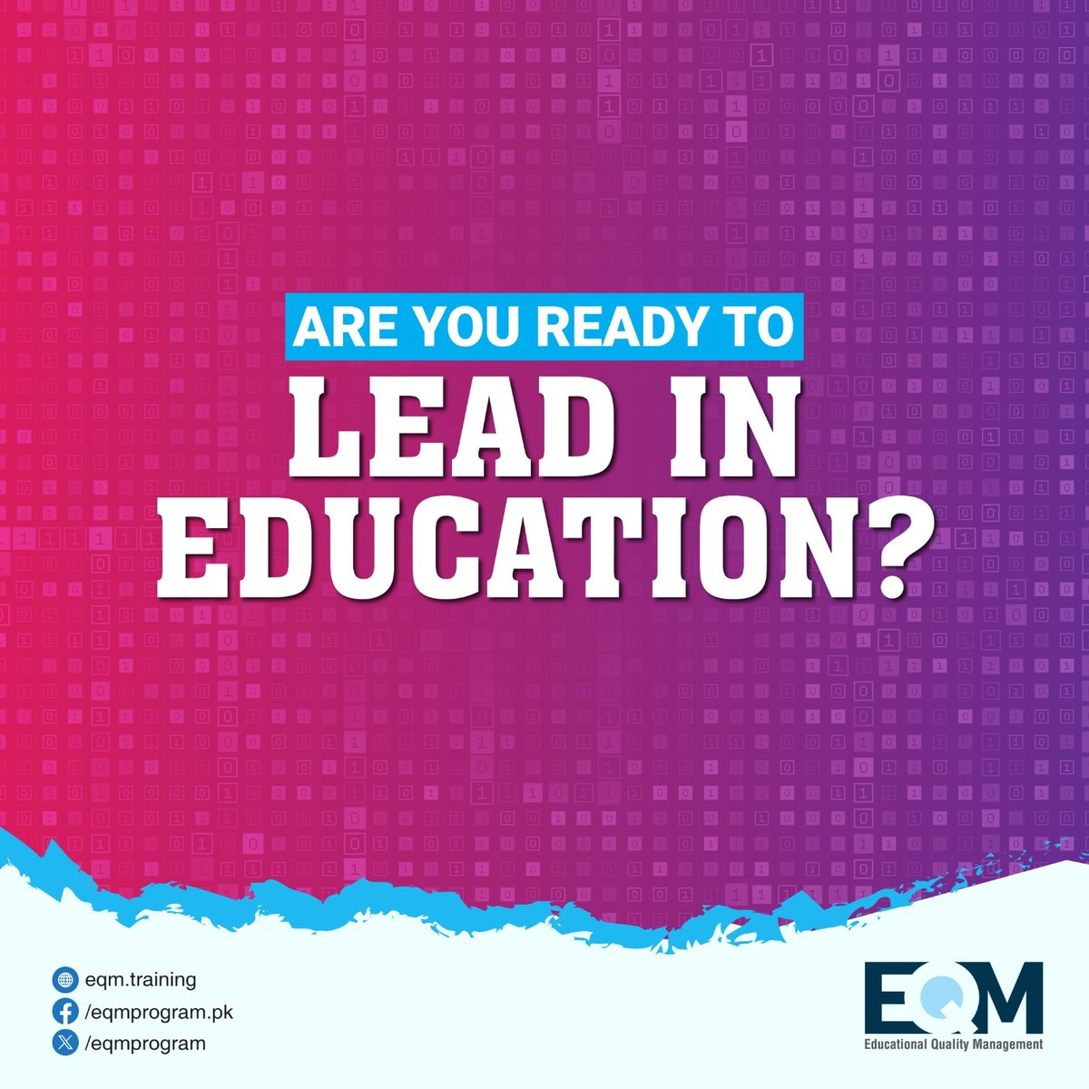 eqmprogram's tweet photo. Welcome to EQM: Where Education Meets Innovation 🌟 Discover how our Educational Quality Management program is reshaping the future of learning with AI and quality management. Join us and be a part of the educational revolution! 🚀

VISIT US NOW:
🌐https://t.co/RWPoRS4Fk9 https://t.co/tBF1lIxcPY