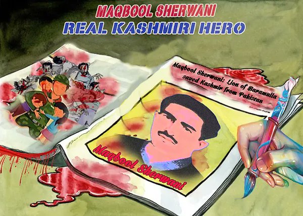 Nikhil73048798's tweet image. Let us never forget the #bravery of #MaqboolSherwani, the fearless guardian of 
Kashmir. His legacy lives on in the traditions and stories of the valley, a beacon of 
hope and courage. #ShauryaDiwas #Kashmir #ShauryaDiwas2023 #Valour
#Remember1948