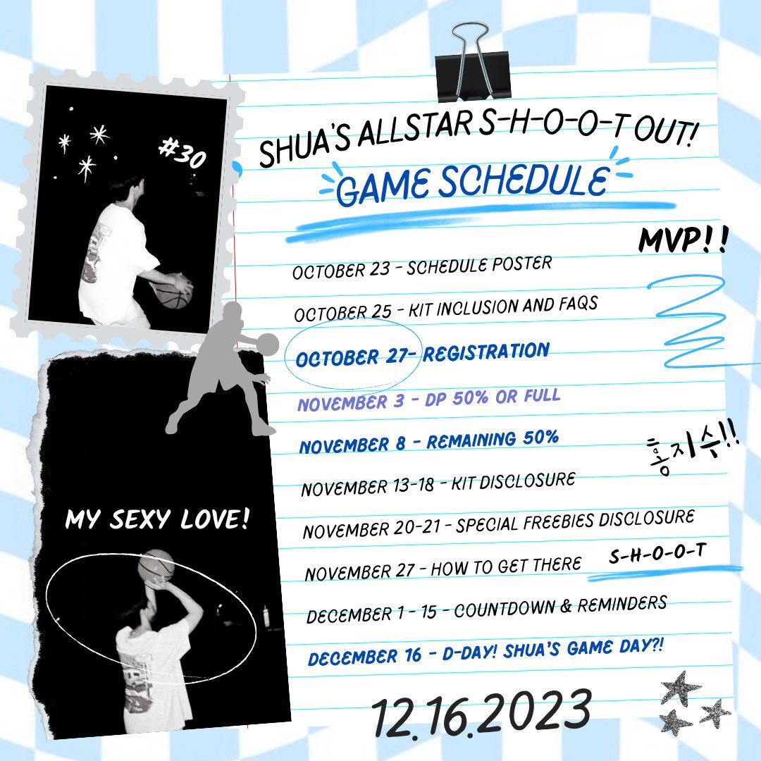 shuaallstar's tweet photo. Ready to bring your A-game? Gear up for the most awaited Shua's AllStar SHOOTout! 🏀 

The important dates for Shua's Game Day are officially out. Mark your calendars and get ready to S-H-O-O-T with us! 🎊

#HoopsnHugswithShua
#ShuasAllStarSHOOToutCSE https://t.co/PmZkpPsYTG