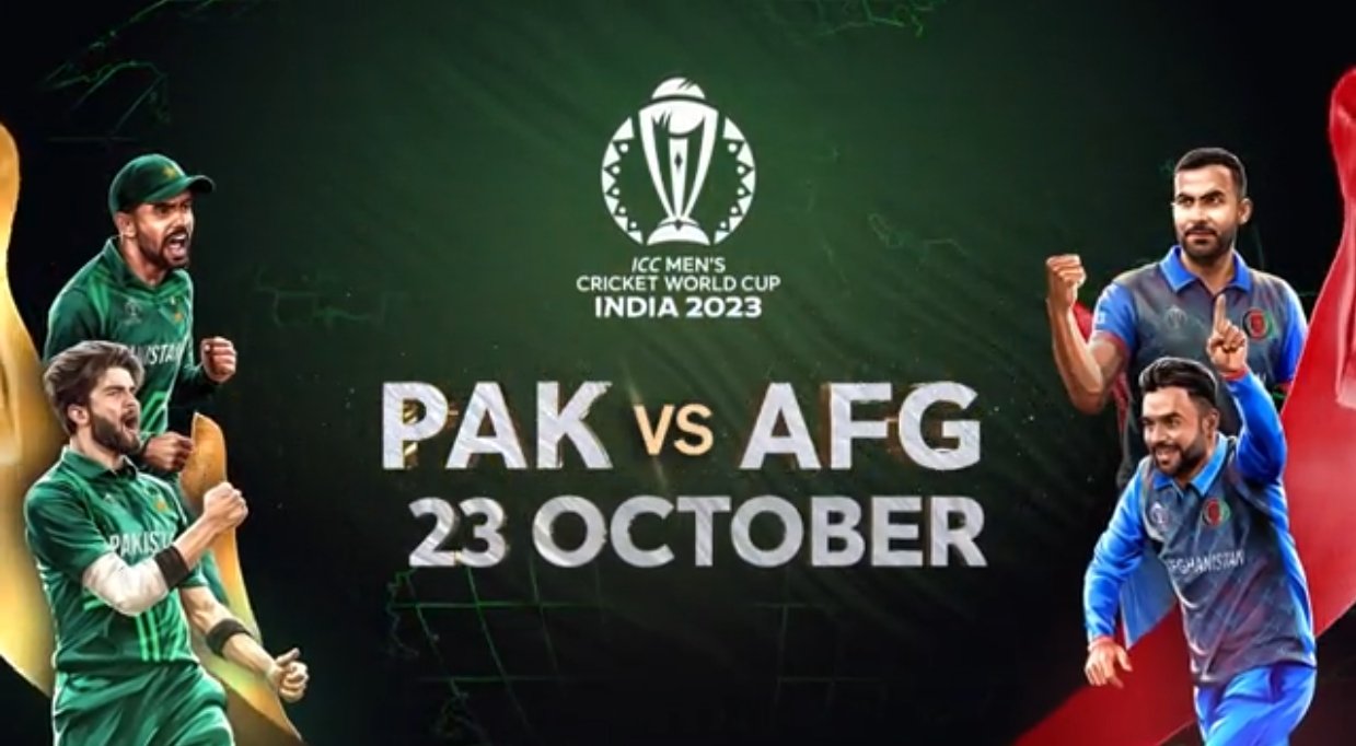 Pakistan Vs Afghanistan Live World Cup 2023