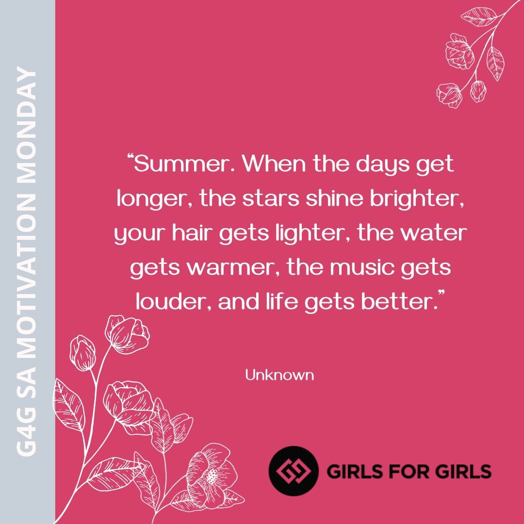 Motivational Mondays with G4G SA.
#motivationmonday #empoweringgirlstolead #girlsforgirls #g4gsa