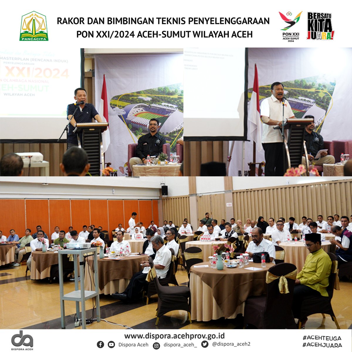 Rakor dan Bimtek Penyusunan Masterplan (Rencana Induk) PON XXI/2024 Aceh-Sumut Wilayah Aceh