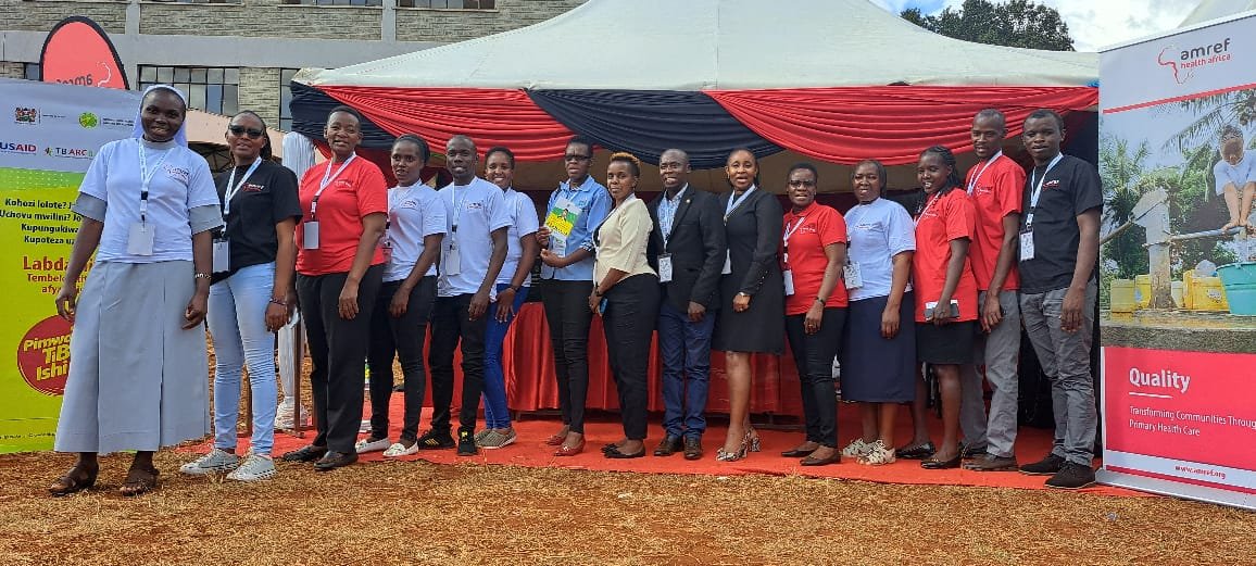 Amref_Kenya's tweet image. Last week, through our Global Fund TB Programme, we attended the National Nurses Association of Kenya, 65th annual scientific conference, titled "Our Nurses, our Future; Addressing #ClimateChange for Sustainable #UHC". We used the platform to raise awareness of TB early…