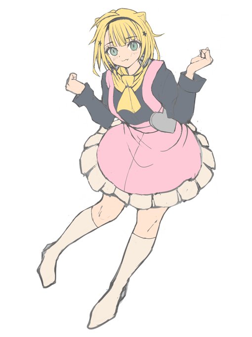 昼休み中にコツコツ。カラーラフ。
多分、世の中にはカワイイ色と線というものがあってそれを駆使しないとイメージに近づけない気がしますね。 