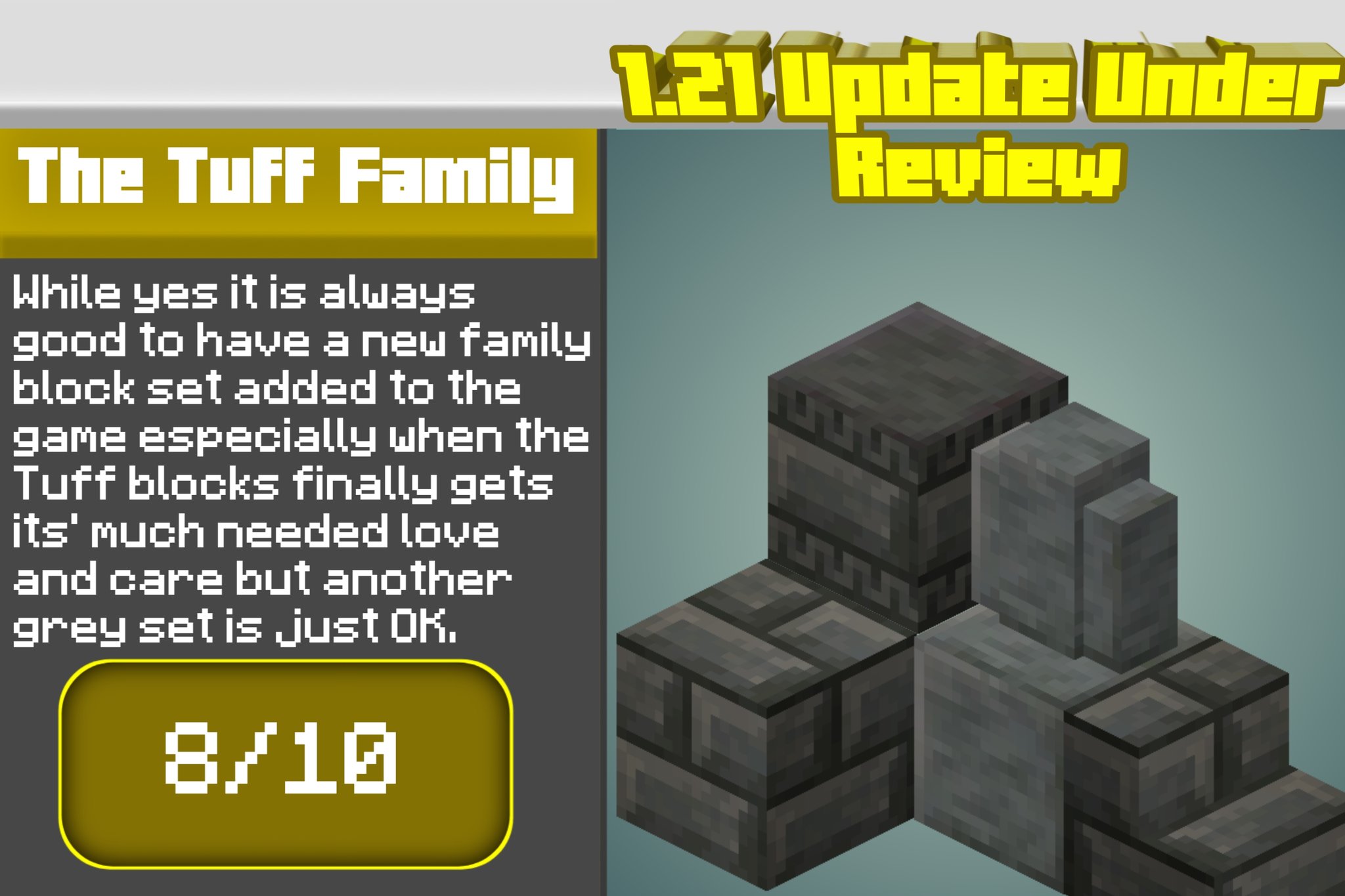 MC News 🍉 on X: 1.21 Update Under Review -The Tuff Family  https://t.co/2PKLArKbmw / X