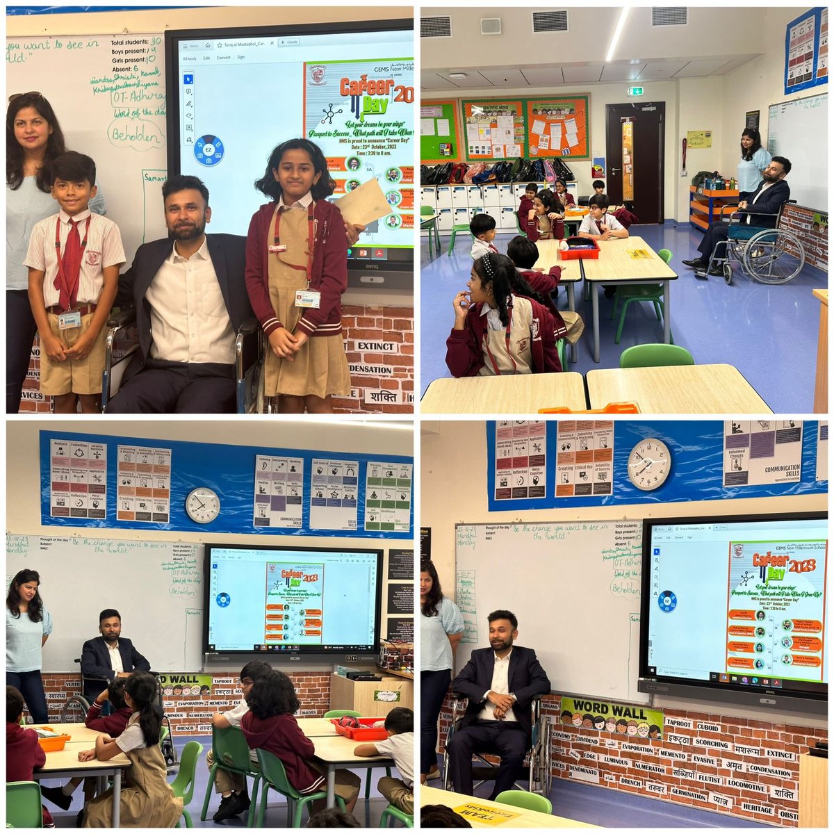Passionate parents hosted a career day at GNMS, where they provided guidance to the children on making informed choices for their future. #TariqalMustaqbal2023 #FutureReadiness #CareerDay2023 @ShettySampoorna @gemsnms_alkhail