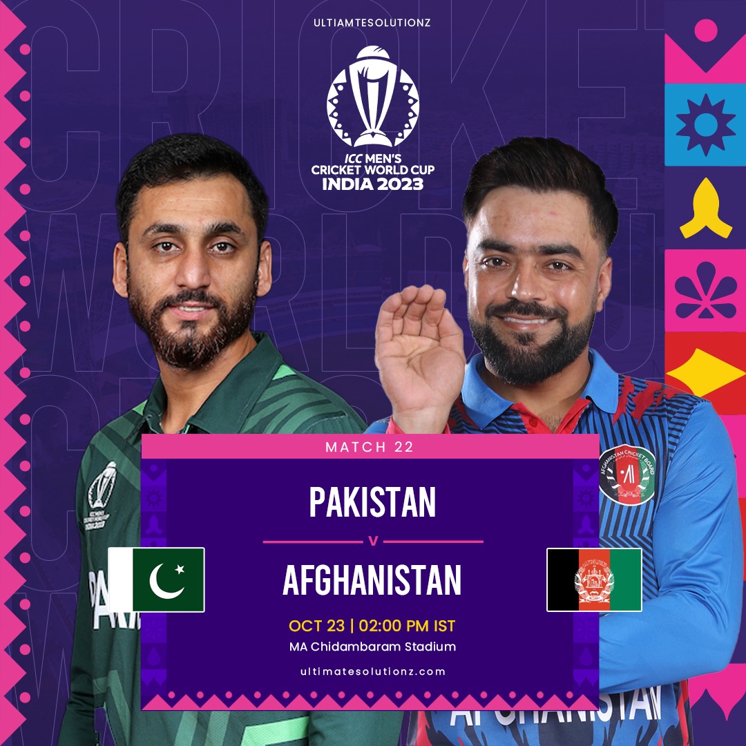 ultisolutionz's tweet photo. A must-win for both teams 🇵🇰 🇦🇫

Who will take the points in Chennai?

#CWC23 #PAKvAFG
#TeamPakistan #TeamAfghanistan #WorldCup23 #cricketreels #CricketFever #ultimatesolutionz #Australia #melbourne #october https://t.co/QPCVjAXsdn