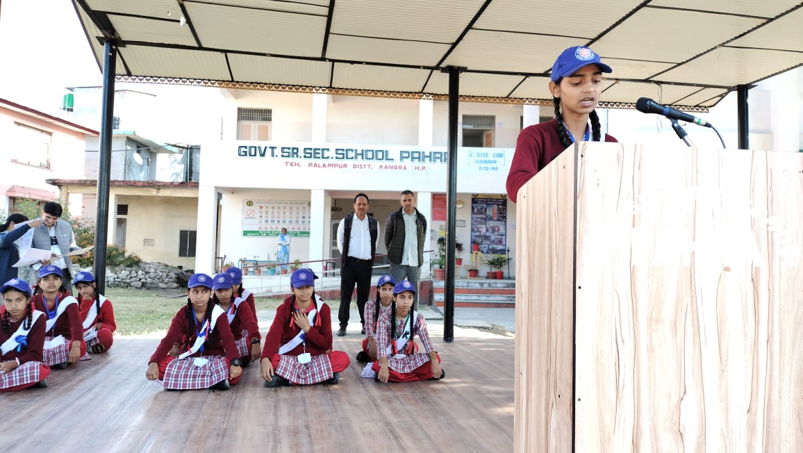 #NSS #Y20India  #G20India  #MeriMatiMeraDesh  #KhadiMahotsav
Speech, slogan writing & painting competition on #KhadiMahotsav organized by the NSS Unit of GSSS Pahra, Kangra, H.P.
@ianuragthakur @NisithPramanik @YASMinistry @NITKM2021 @pankajsinghips @_NSSIndia @AmritMahotsav