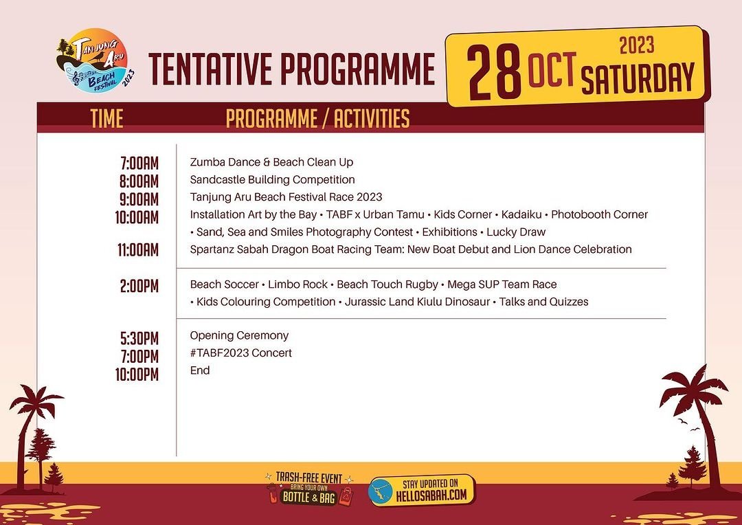 yuhuhuyhh's tweet photo. Tentative is out! Hoping IN2U who's coming to support Isaac can make it on time and have fun!!
#IsaacVoo #TanjungAruBeachFestival #HelloSabah https://t.co/EMf5ubSp7U