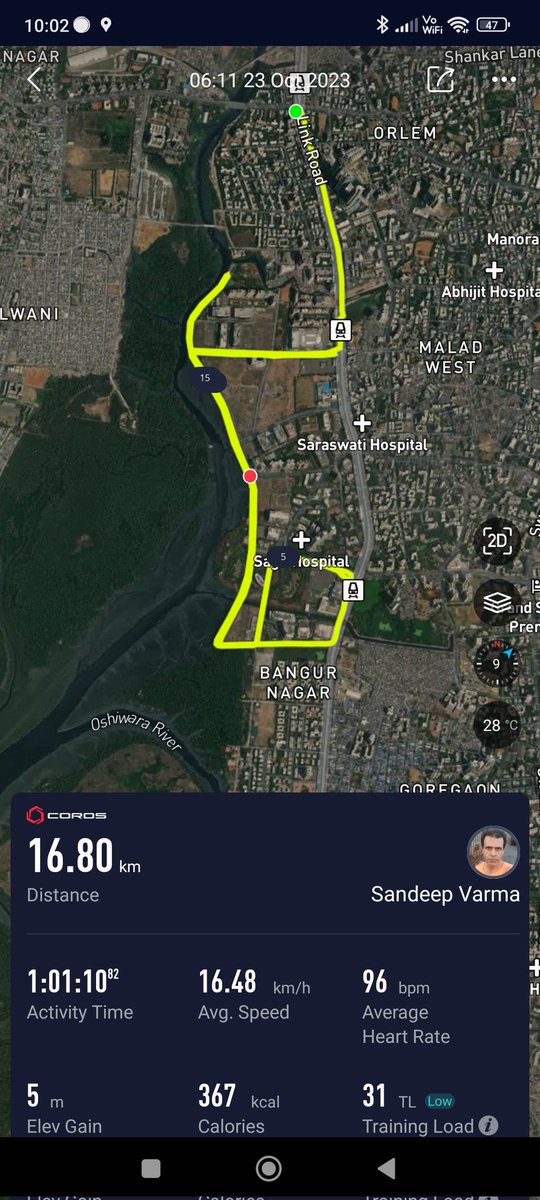 sandeepvarma15's tweet image. After yesterday as a rest day, did an hour of cycling and easy running each this morning.
Benefit of optional holiday on Navami.
#RunnersLife #RunnersOfTwitter #healthiswealth #fitnessaddict